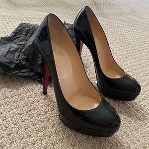 Christian Louboutin Black Platform Heels